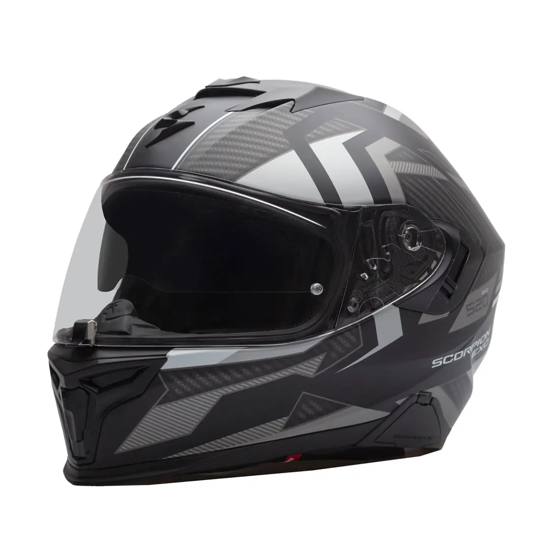 Scorpion Exo-520 Evo Air Sensus Helmet Black/Silver Matt 1