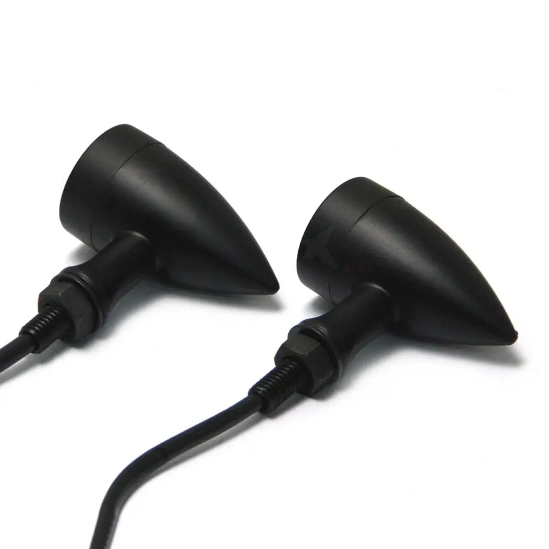Max-Inc Black Alloy Classic Led Turn Signals / Indicators 2