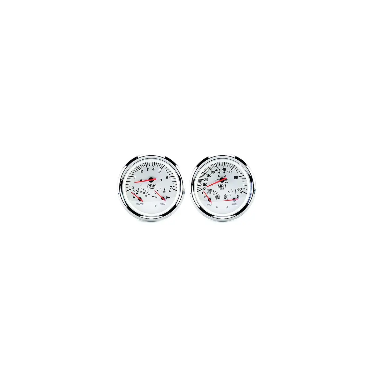 Sierra 21000P White Series Multi-Function Gauge Kit, Mercury / Yamaha 1