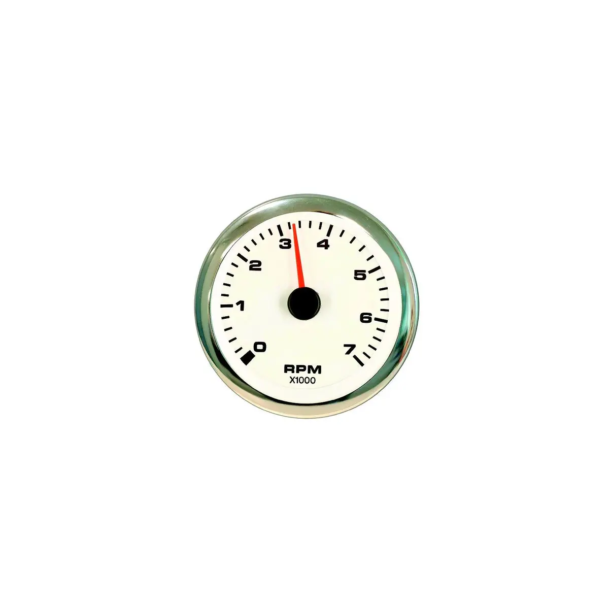 Sierra 62561P White Premier Pro Series 3" Outboard Tachometer, Stainless Steel, 0-7,000 Rpm Dial Range, Outboard Alternator/Coil Sender 1