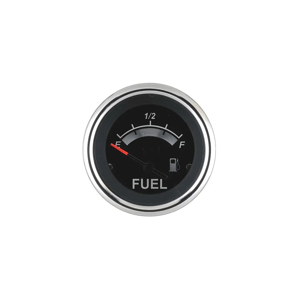 Sierra 67021P Black Sterling Series 2" Ss Fuel Gauge & Requires "F" Sender Code 1