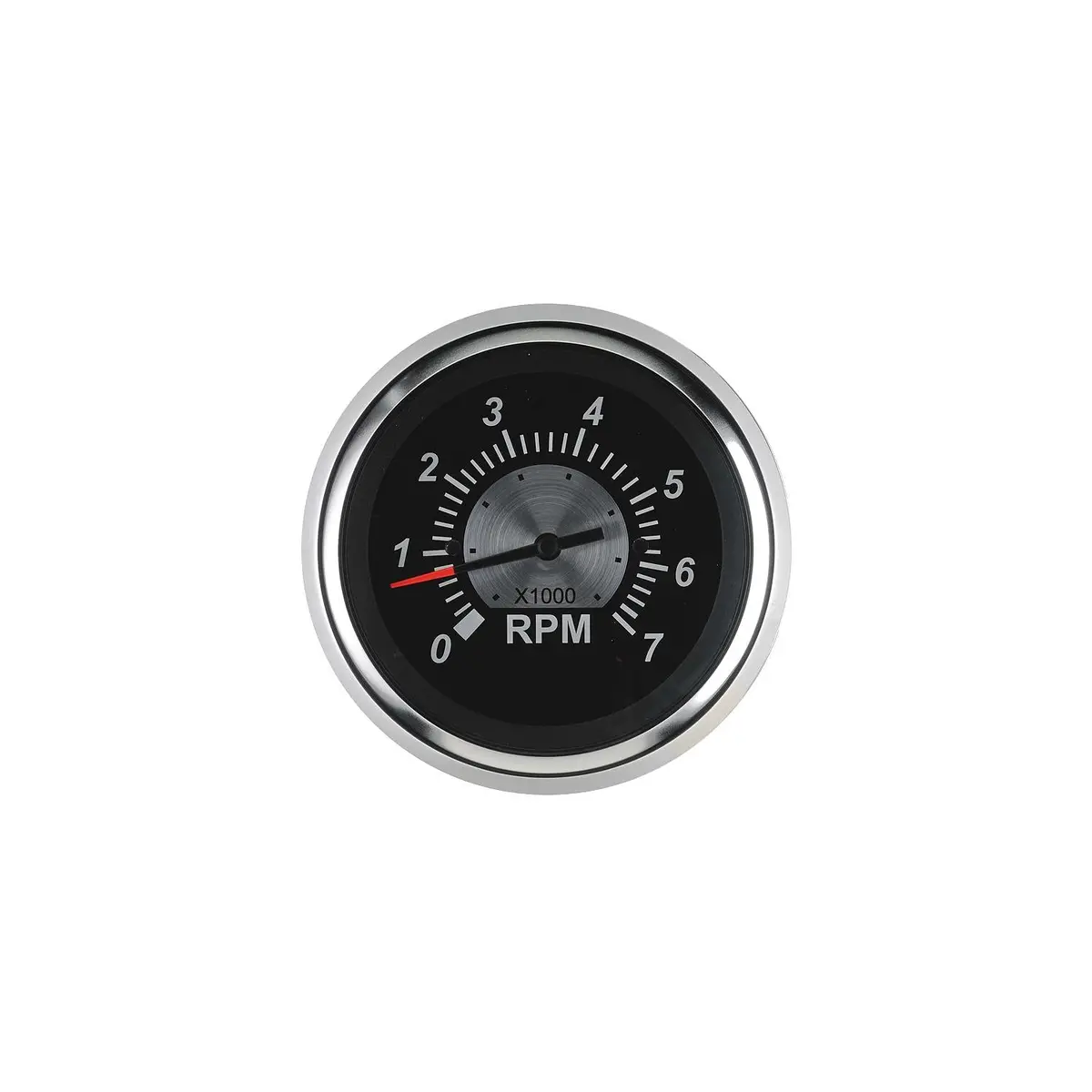 Sierra 67363P Black Sterling Series 3" Tachometer 0-7000 Rpm, Stainless Steel, Outboard & 4 Stroke Gas, Alt Or Coil Sender Code 1