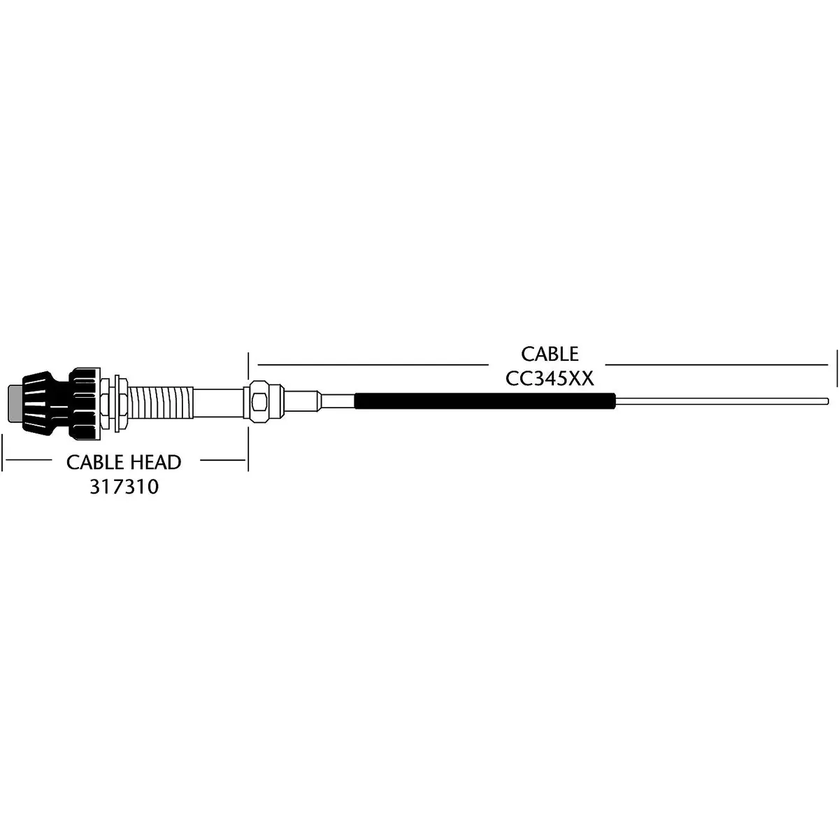 Seastar Cc34515 33Lv No Hub Control Cable 1