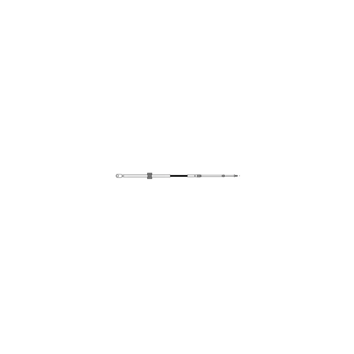 Seastar Ccx74017 Omc/Volvo Tfxtreme Control Cable Assembly 1