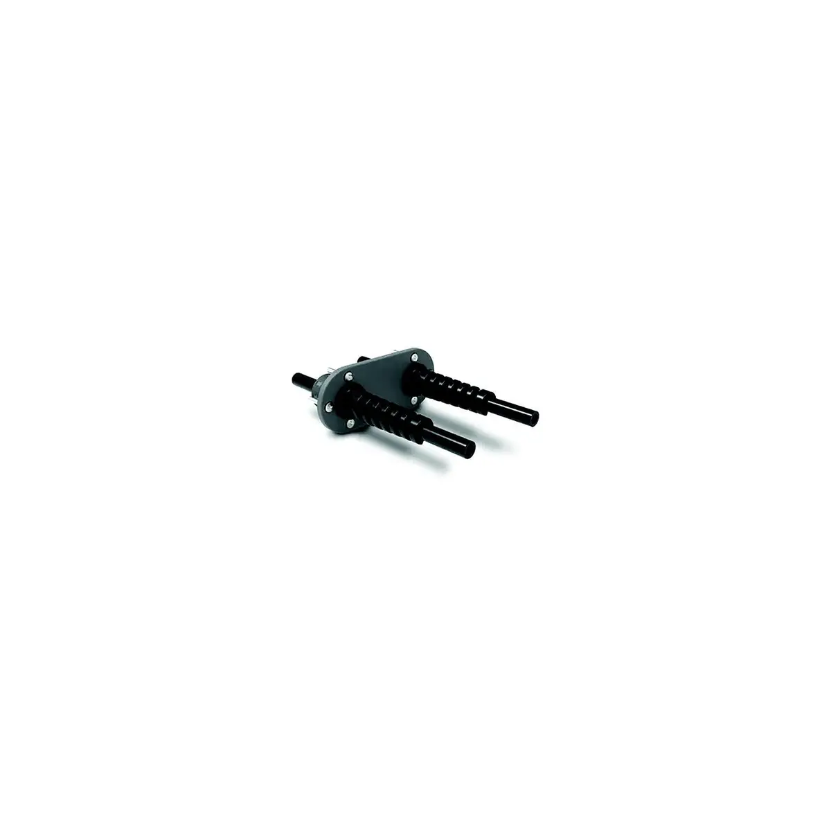Dometic Ho7205 Field Install Bulkhead Fitting Kit, Dual Hose, Black Plastic 1