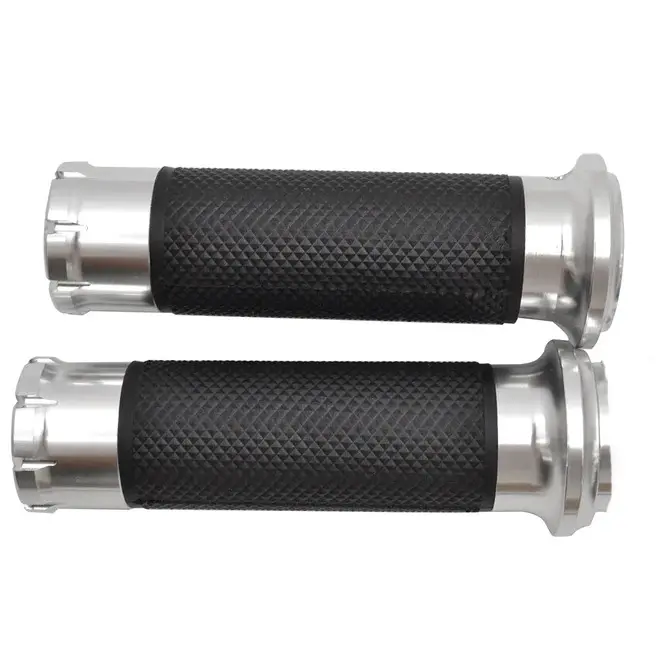 1" Cnc Grips - Chrome 1