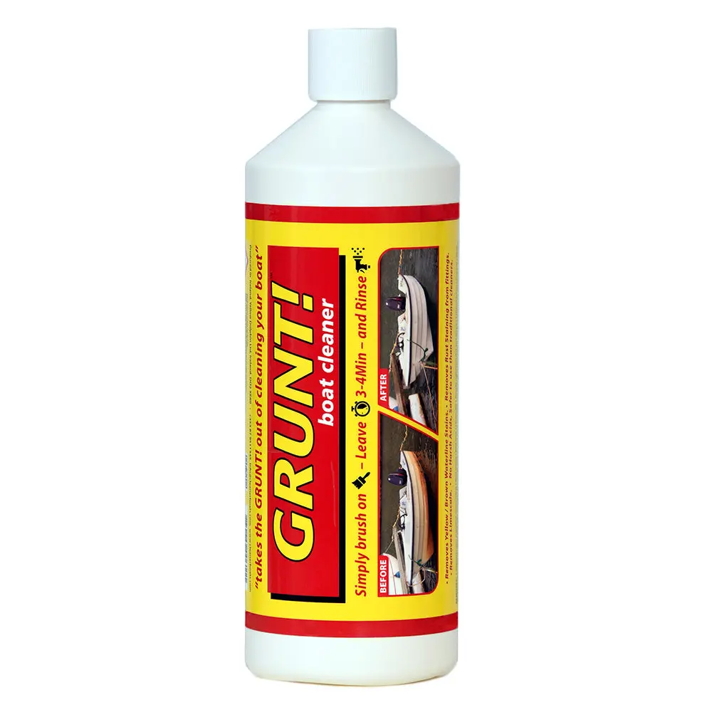 Grunt! Gbc32 32Oz Boat Cleaner Removes Waterline & Rust Stains 1