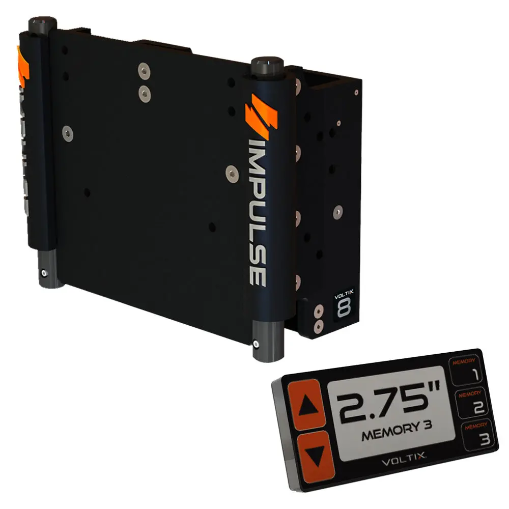 Impulse 8" Set Back Electric Jack Plate W/Smart Control - Black Anodized 1