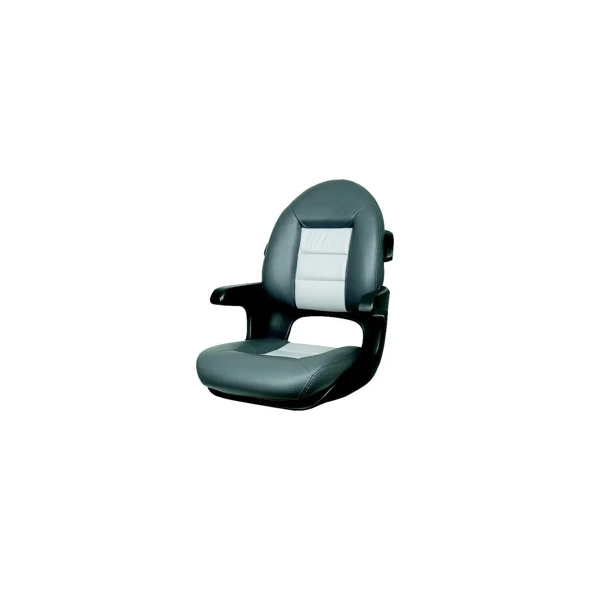 Tempress 57017 Elite Helm High Back Seat, Black Shell, Charcoal/Grey Cushions 1
