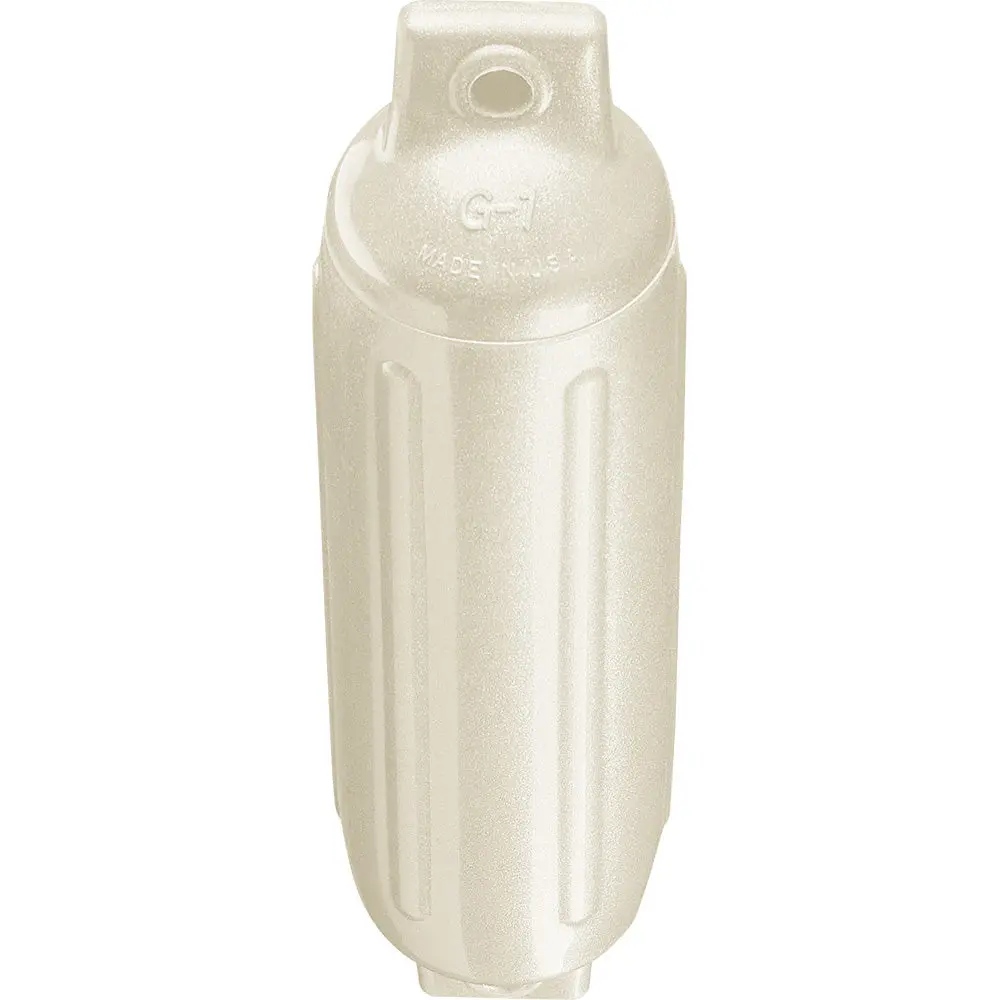 Polyform G-1 Metallic White G-1 Twin Eye Fender 3.5" X 12.8" 2