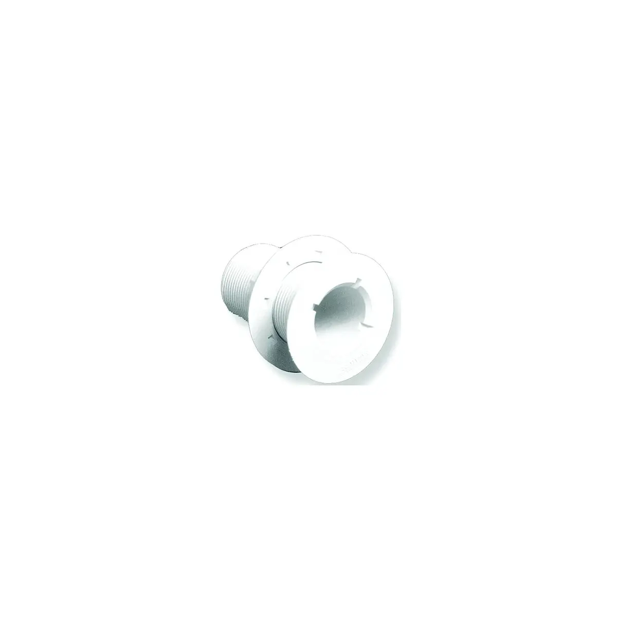 Forespar 906002 Cf250 Marelon Full Threaded Flush Head Thru Hull W/Nut, White 1