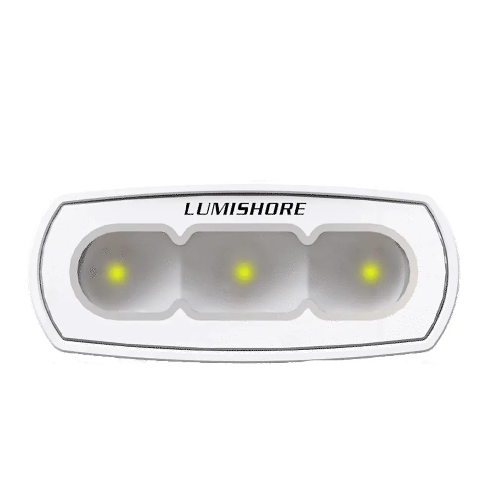Lumishore 010-04458-00 Eclipse 4" Flood Light White Housing 1