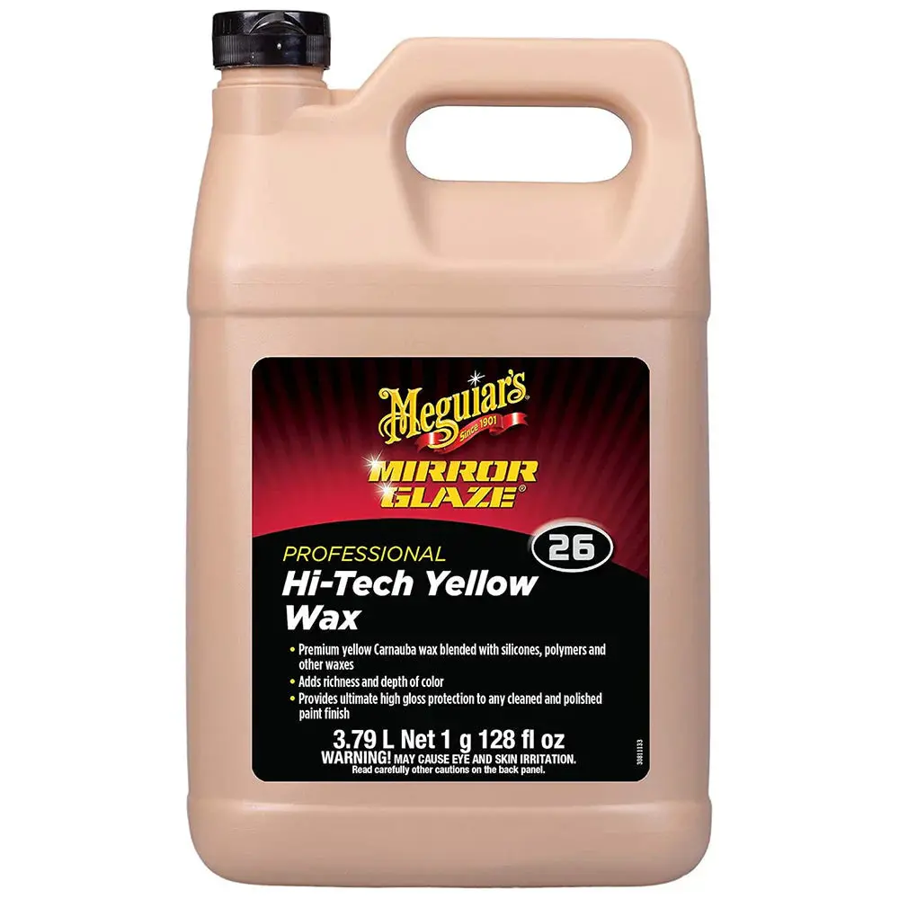 Meguiars M2601 Meguiar's Professional Hi-Tech Yellow Liquid Wax 1 Gallon 1