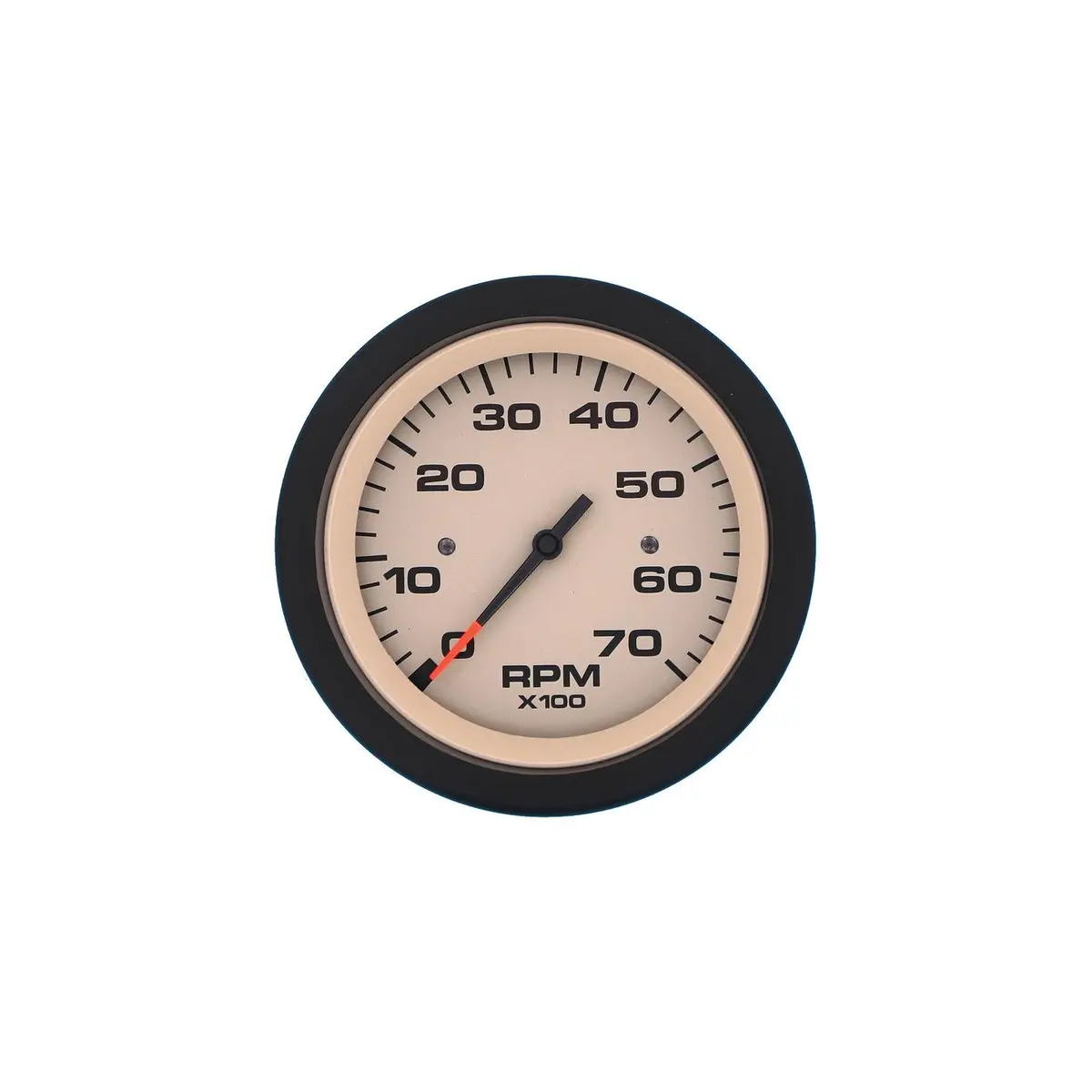 Sierra 59703P Sahara Series 3" Tachometer, 0-7,000 Rpm, Black & Tan, With Outboard Alternator Or Coil Sender Code 1
