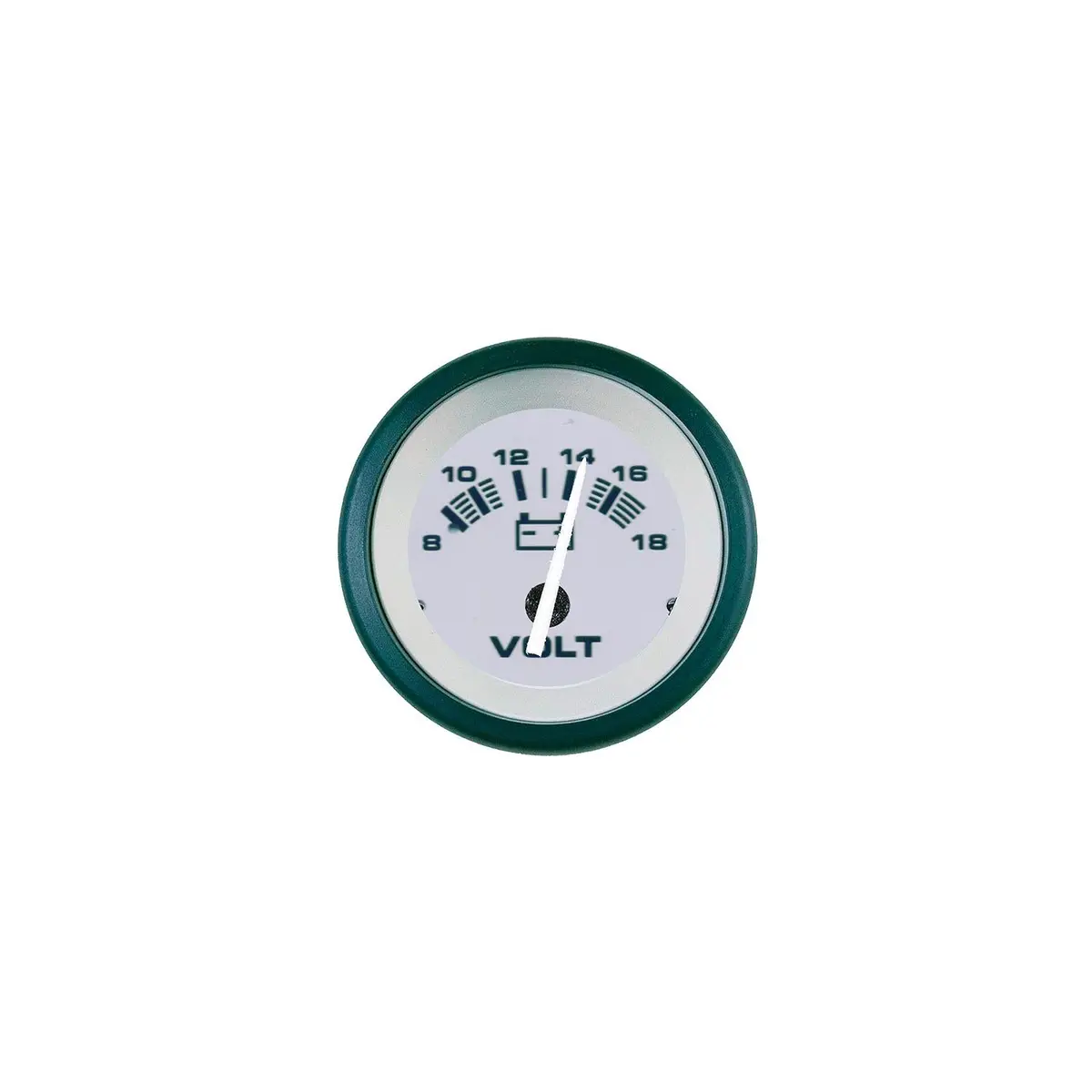 Sierra 61548P Driftwood Series 2" Black & Gray 8-18 Vdc Dial Range Voltmeter, Gauge 1