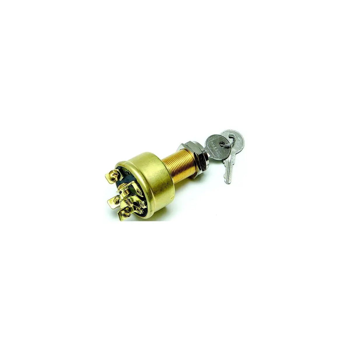 Sierra Mp39040 Magneto 3 Position 1 1/8" Brass 5 Screw Terminal 12V 10 Amp, Ignition Starter Switch 1