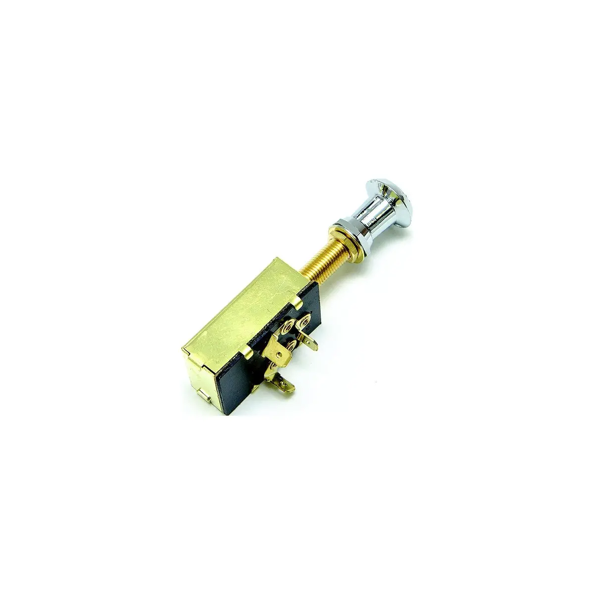 Sierra Mp39590 On/Off/On Spdt 4 Blade Terminal Heavy Duty Push Pull Switch, Chrome & Plastic Knob 1