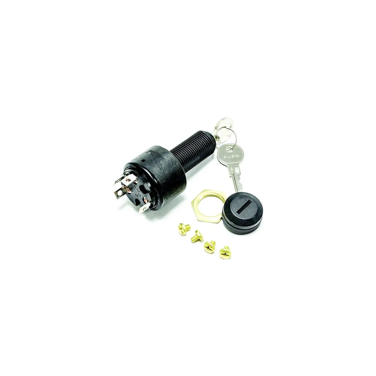 Sierra Mp41040 Conventional 4 Position 1 1/8" Polyester 4 Screw Terminal 12V 15, Amp Ignition Starter Switch 1