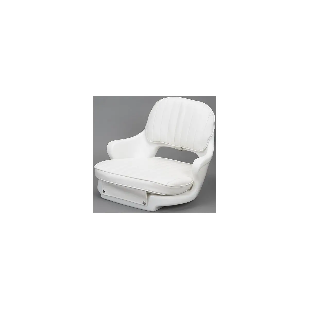 Moeller St2000-Hd Standard Seat W/ Molded Arms, Cushion Set & Mount Plate White 1