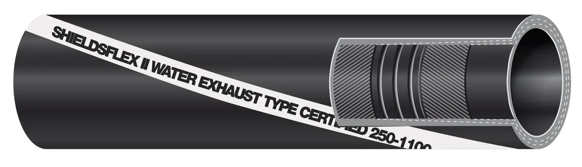 Shieldsflex Ii 250 Series Marine Reinforced Exhaust/Water Wired Hose - Sold By The Foot (Sierra) 1