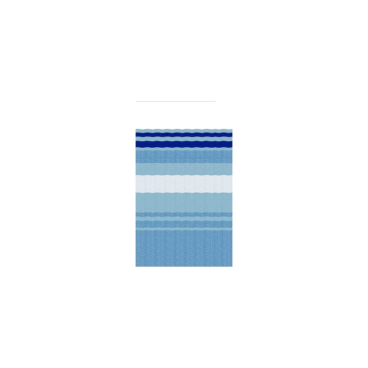 Powerwinch Ju188e00 Carefree Standard Awning Fabric, 18', Ocean Blue Fade Both Sides, White Weatherguard, 1-Piece Vinyl 1