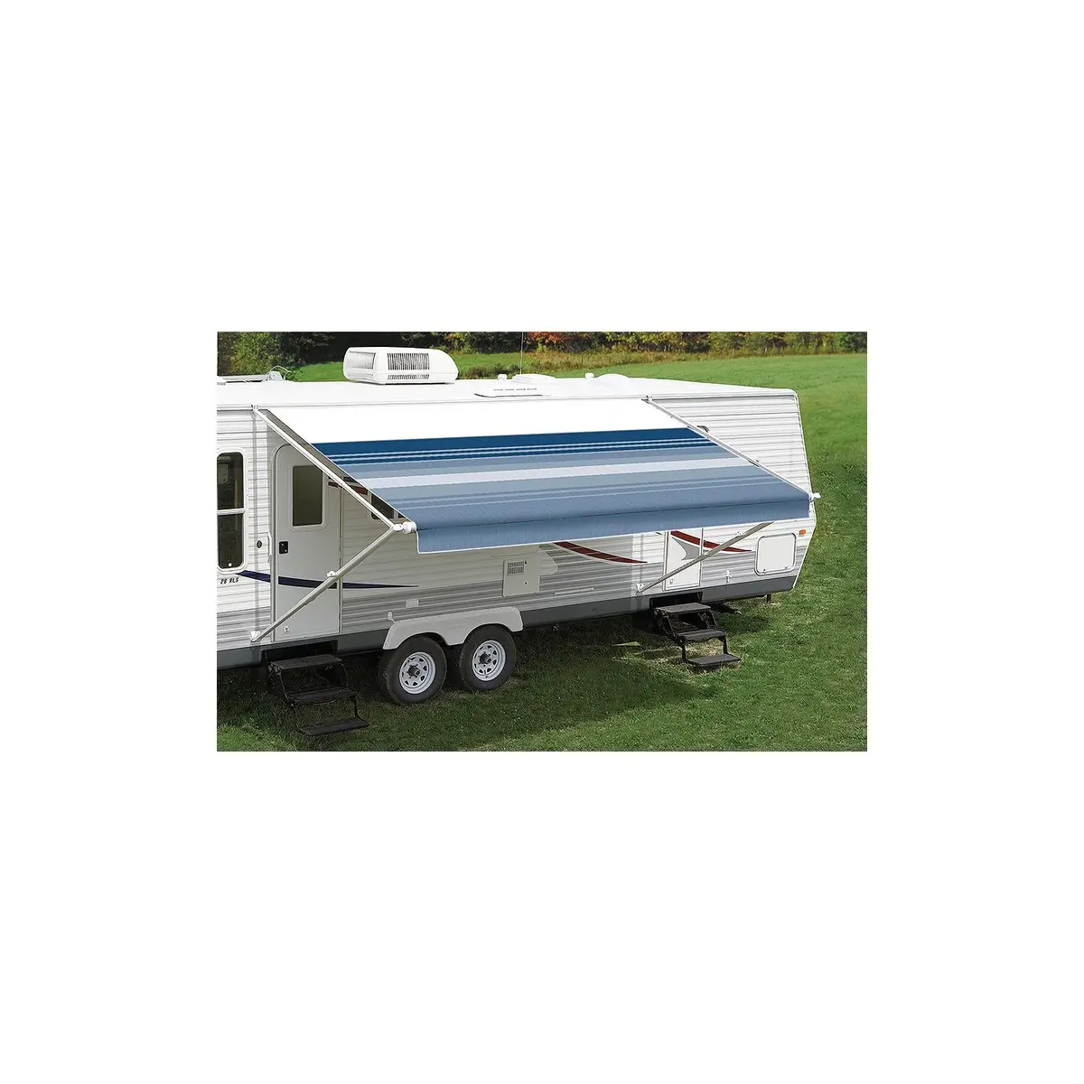 Powerwinch Ea146d00 Carefree Fiesta Patio Awning, 14', Silver Fade 1