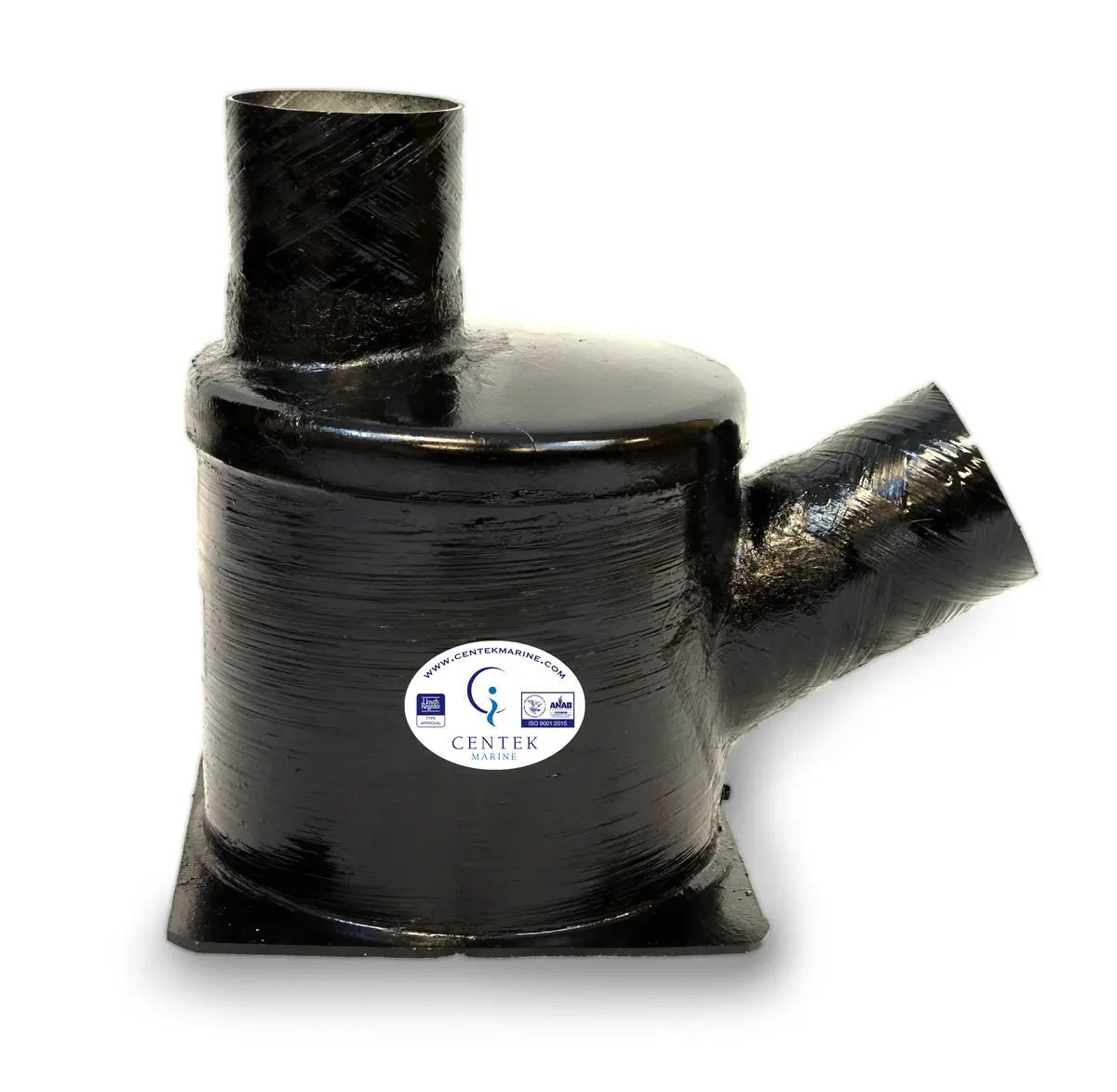 Centek Veratron 1500112 Vernalift Muffler, 3" I/O, Side Angle In/Top Out, 60 Hp Diesel, 160 Hp Gas 1