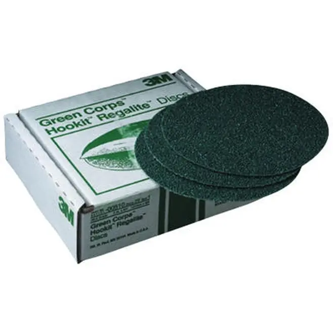 3M 522 8" Green Corp Hookit Disc 60G 1