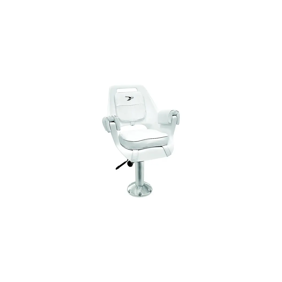 Wise Seats 8Wd007-710 Wise Deluxe Pilot Chair W/Padded Arm Rests & Cushions, White 1
