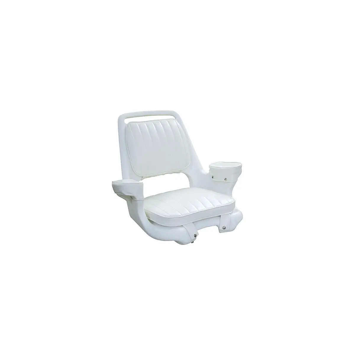 Wise Seats 8Wd1007-3-710 Wise Captain's Chair Package W/ Chair, Cushion Set & Mount Plate White 1