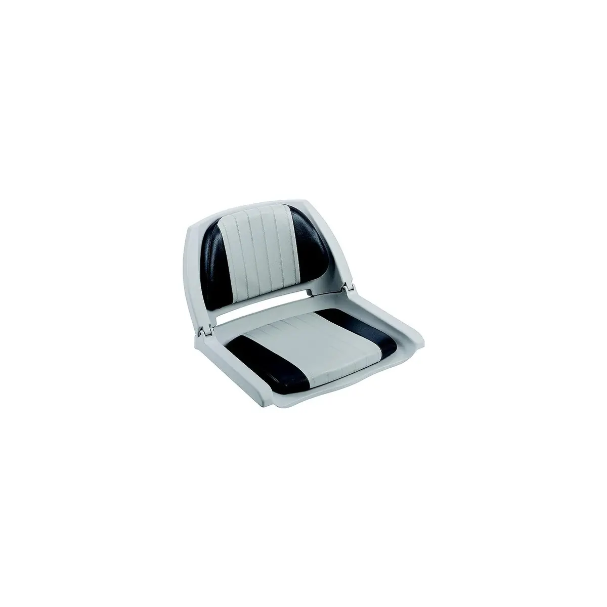 Wise Seats Wd139ls012 Wise Deluxe Molded Plastic Fold-Down Seat W/Cushions, Gray/ Charcoal Cushion 1