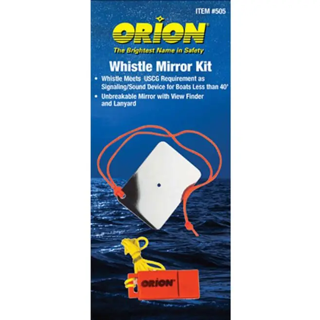Orion 505 Safety Whistle With Mirror Combo 1