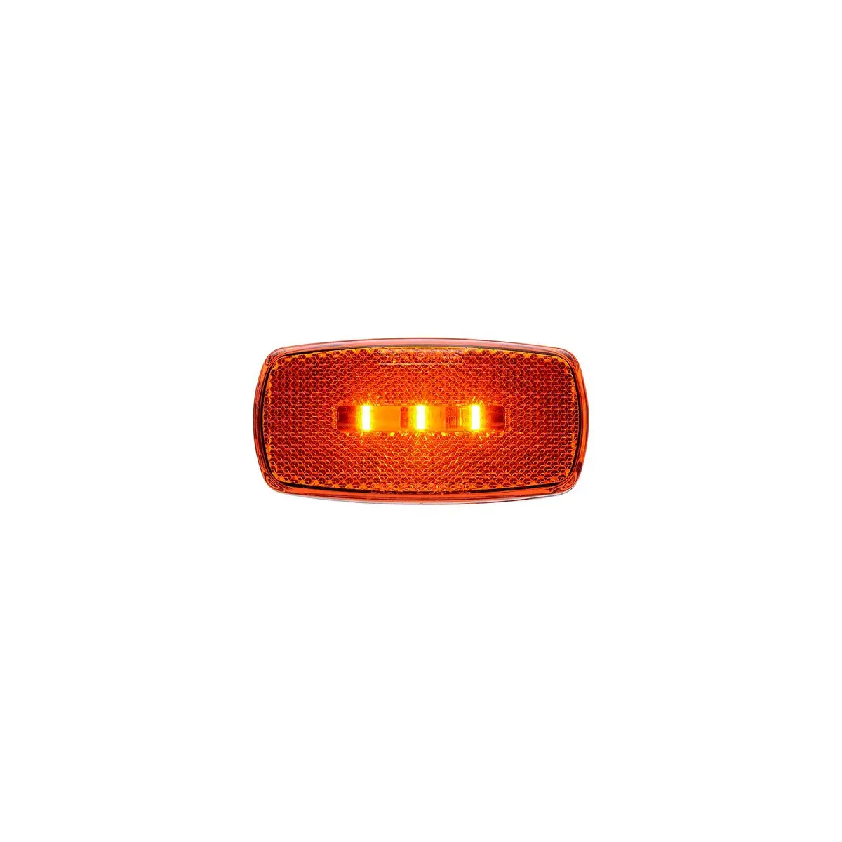 Optronics Mcl32abp Surface Mount Led Marker/ Clearance Light W/Reflex, White Base, Amber Lens 1