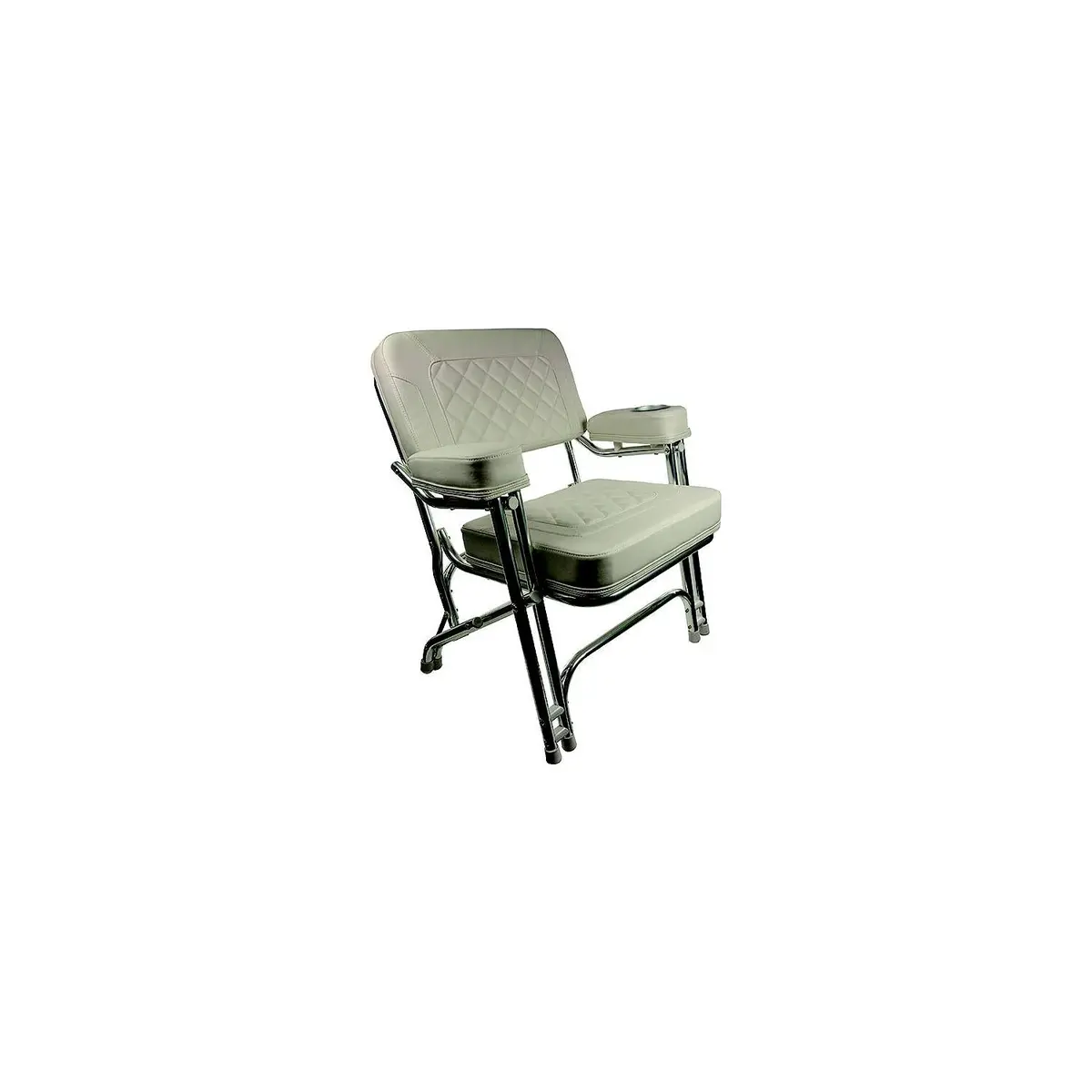 Springfield 1080125-Cr Premium Deck Chair, White 1