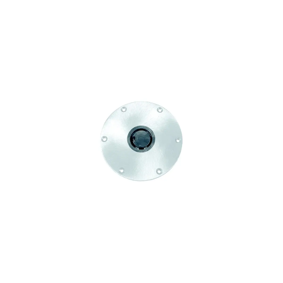 Springfield 1300750-1 Plug-In 9" Round Aluminum 2-3/8" Base, Satin Finish 1