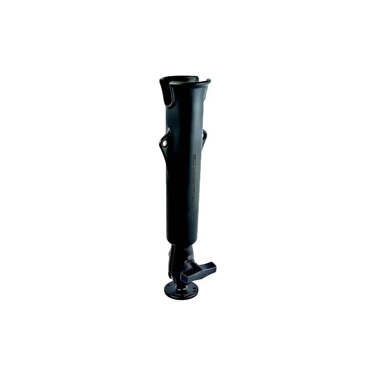 Ram Mounting Systems Rap-119 Ram-Tube 2008 Fishing Rod Holder W/ Round Flat, Surface Base 1