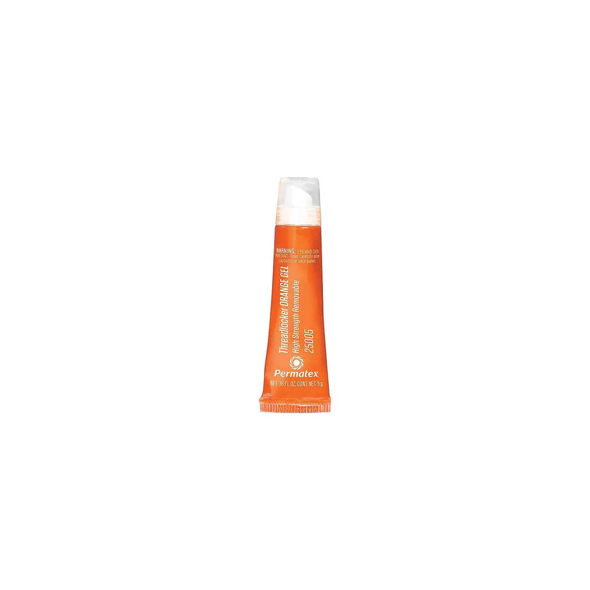 Permatex 25005 High Strength Removable Threadlocker Gel, 5 Gr., Orange 1