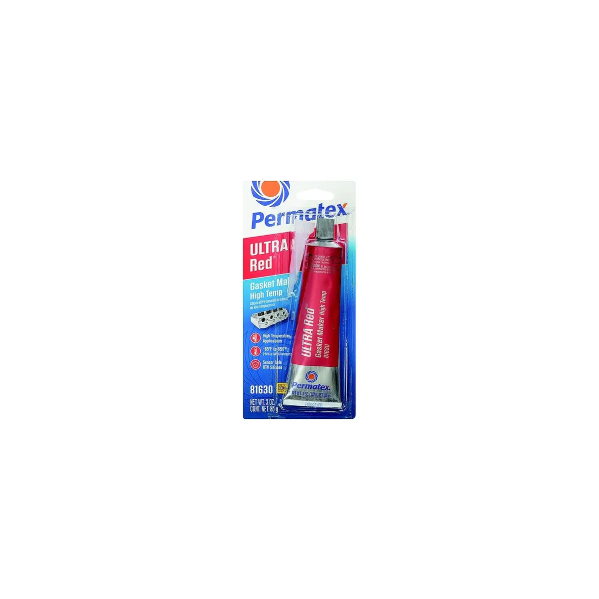Permatex 81630 Ultra Red High Temperature Gasket Maker, 3 Oz. 1