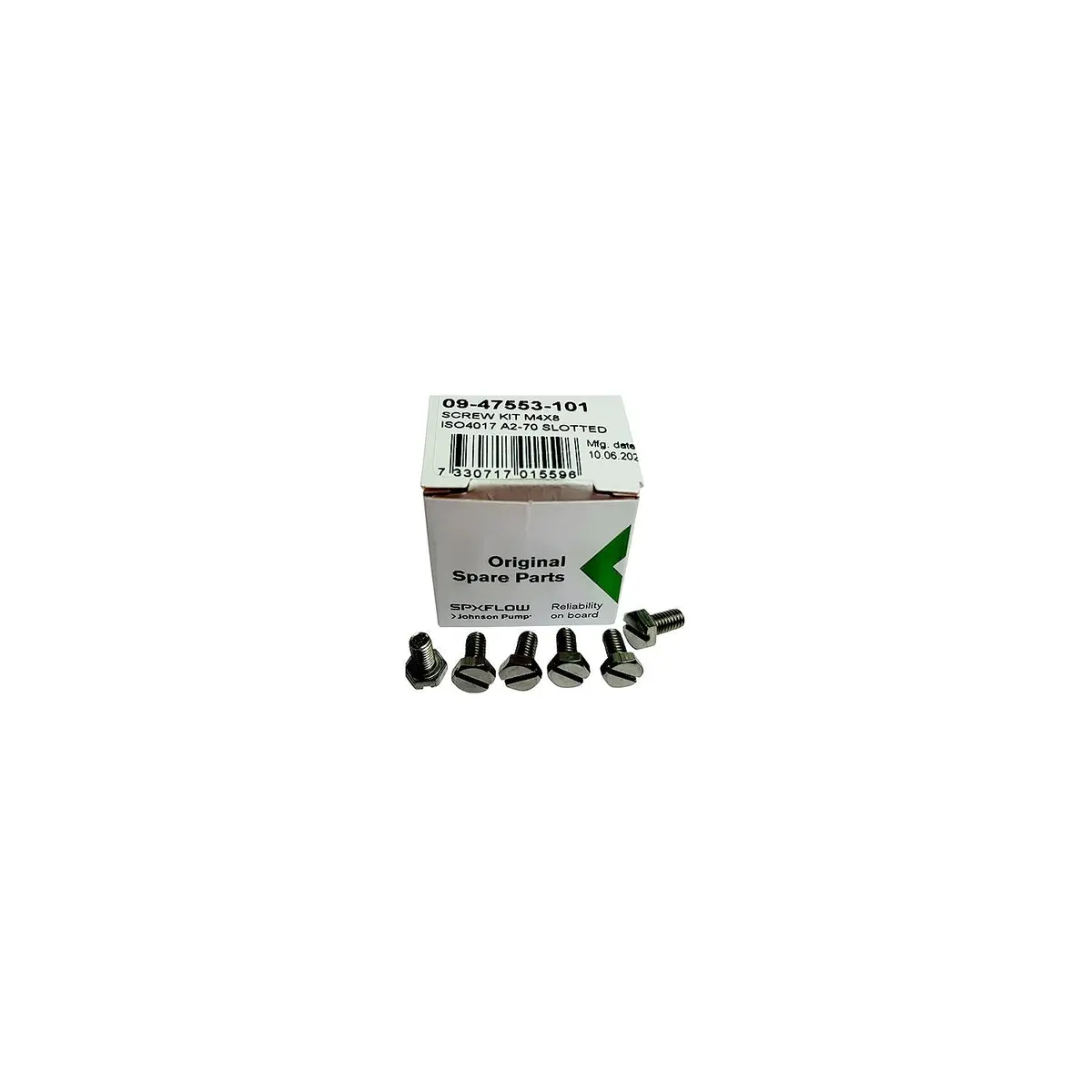 Johnson Pump 09-47553-101 Oem Screw Kit For Raw Water Impeller Pump F35, F4, F5 1