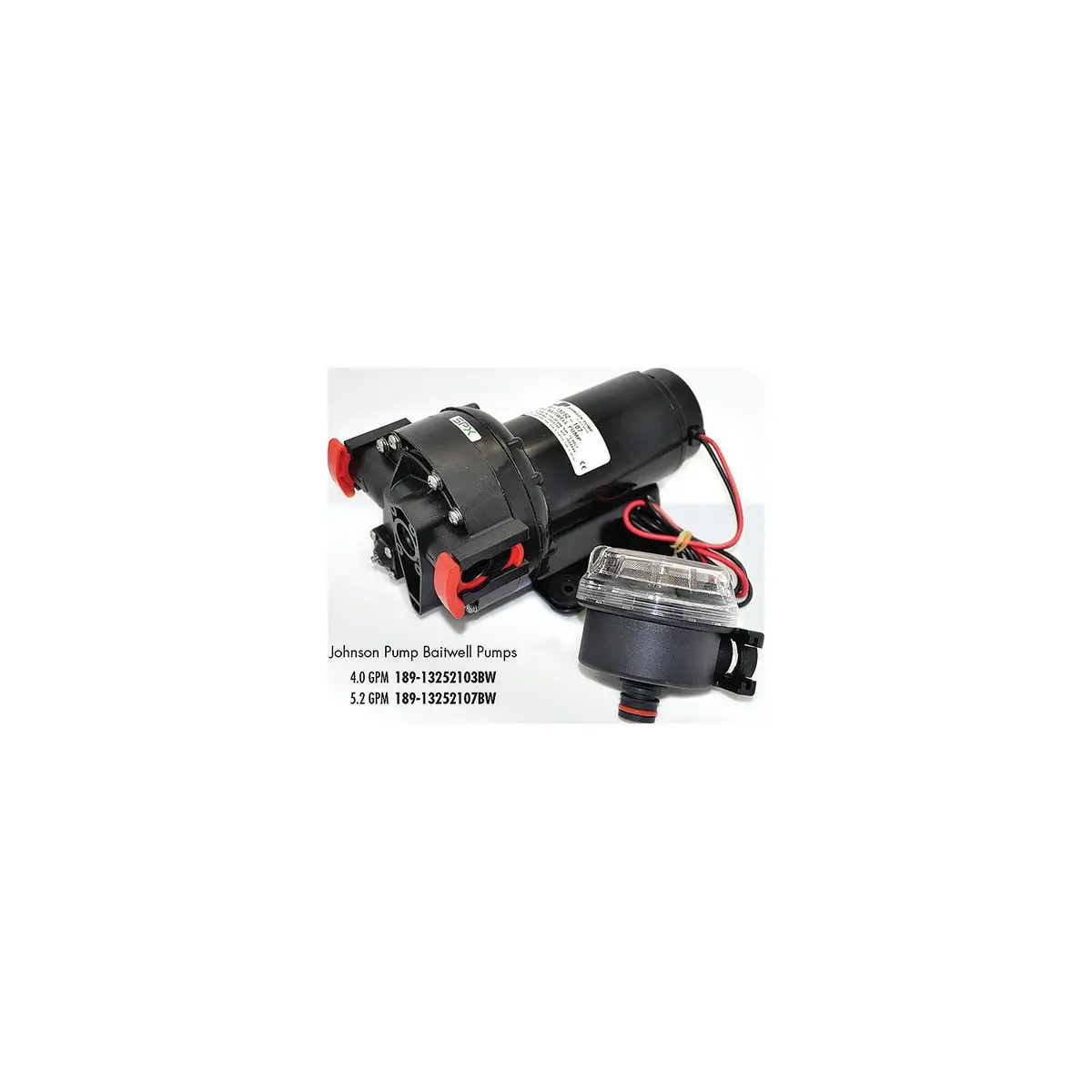Johnson Pump 10-13252-107-Bw Aqua Jet Baitwell Pump, 5.2 Gpm 1