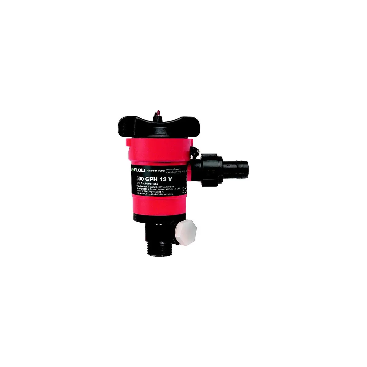Johnson Pump 48103 Dual Port Livewell/Washdown Pump, 1250 Gph 1