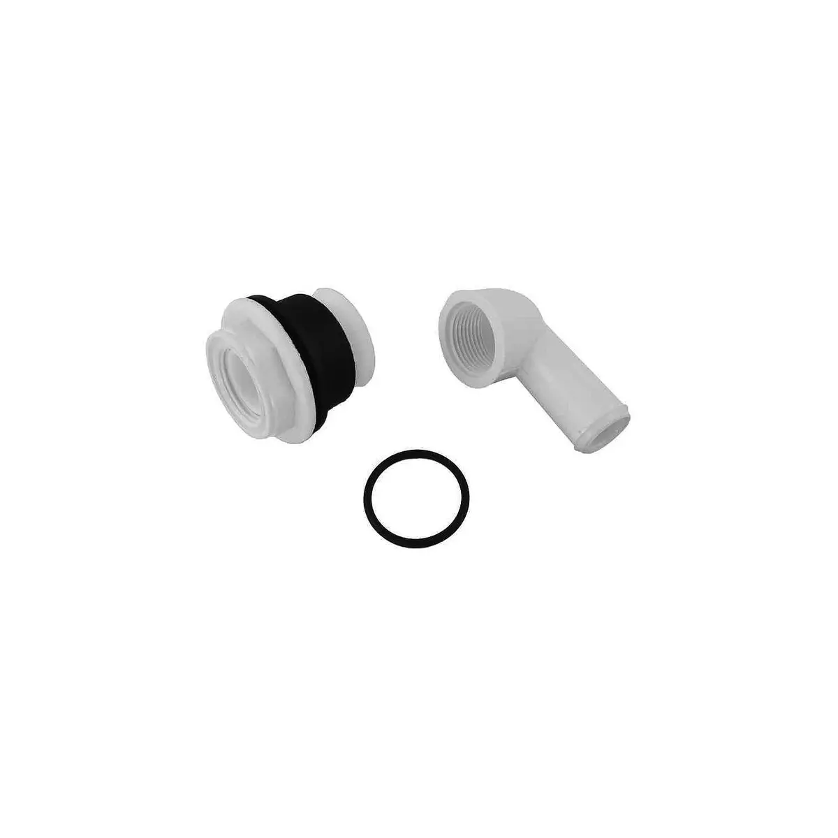Johnson Pump 81-47246-01 Intake Elbow, Inlet Pipe Gasket/Nut For Manual/Silent Electric Toilets 1