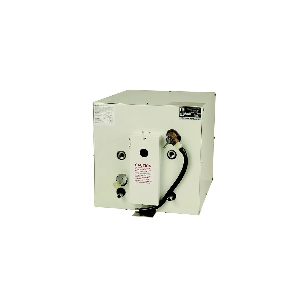 Whale S1100w Seaward Water Heater, 120V Ac 11 Gallon, W/Rear Heat Exchanger, White Epoxy Coated Aluminum 1
