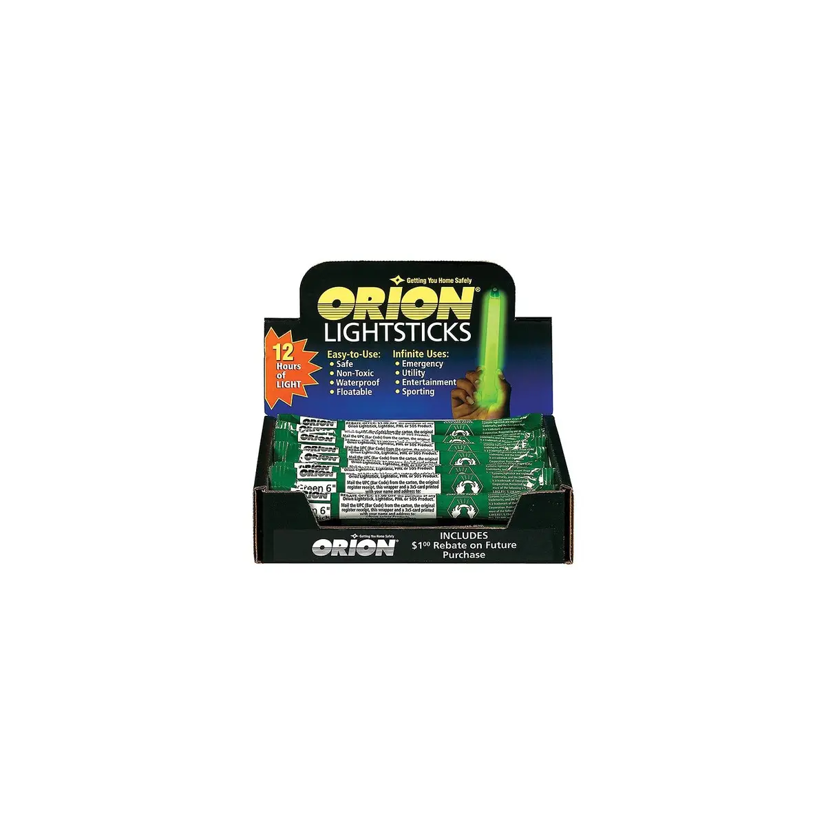 Orion 902/24 6" Lightsticks, 24 Piece Display 1