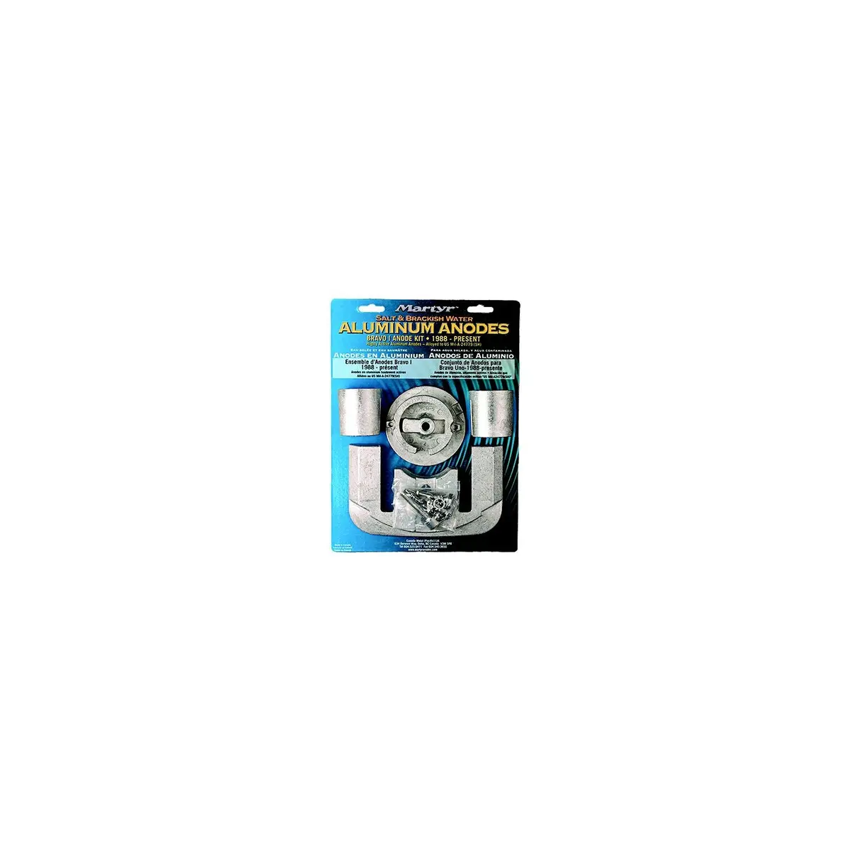 Martyr Cmbravo1kitm Mercruiser I Anode Kit Magnesium 1