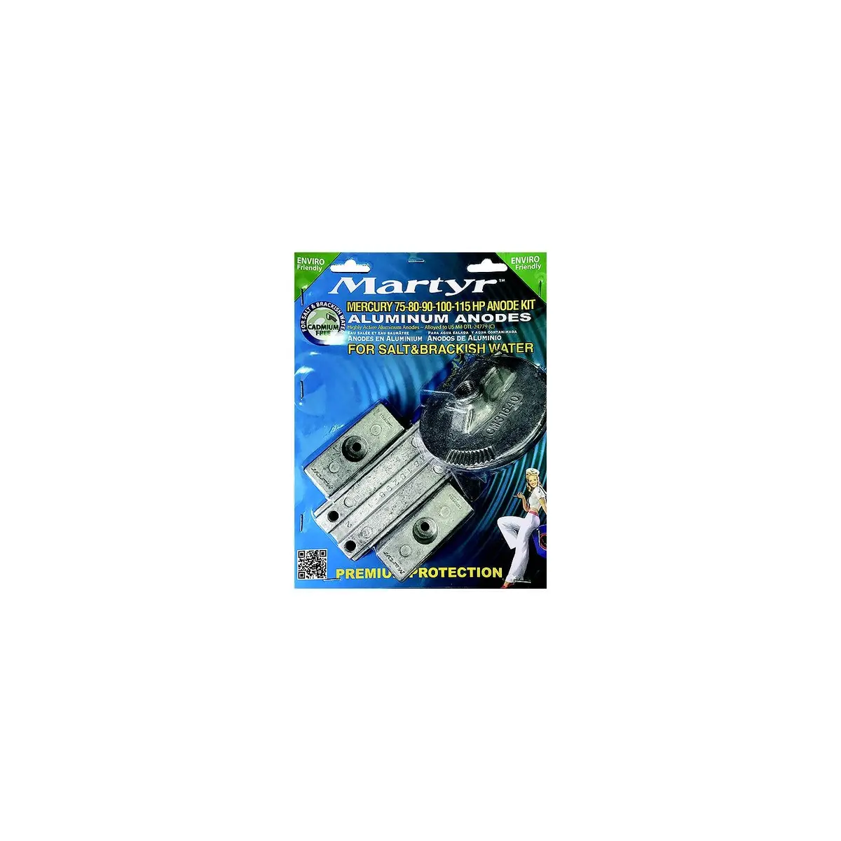 Martyr Cmm75115kita Aluminum Anode Kit For Mercury 75-80-90-100-115Hp Engines 1
