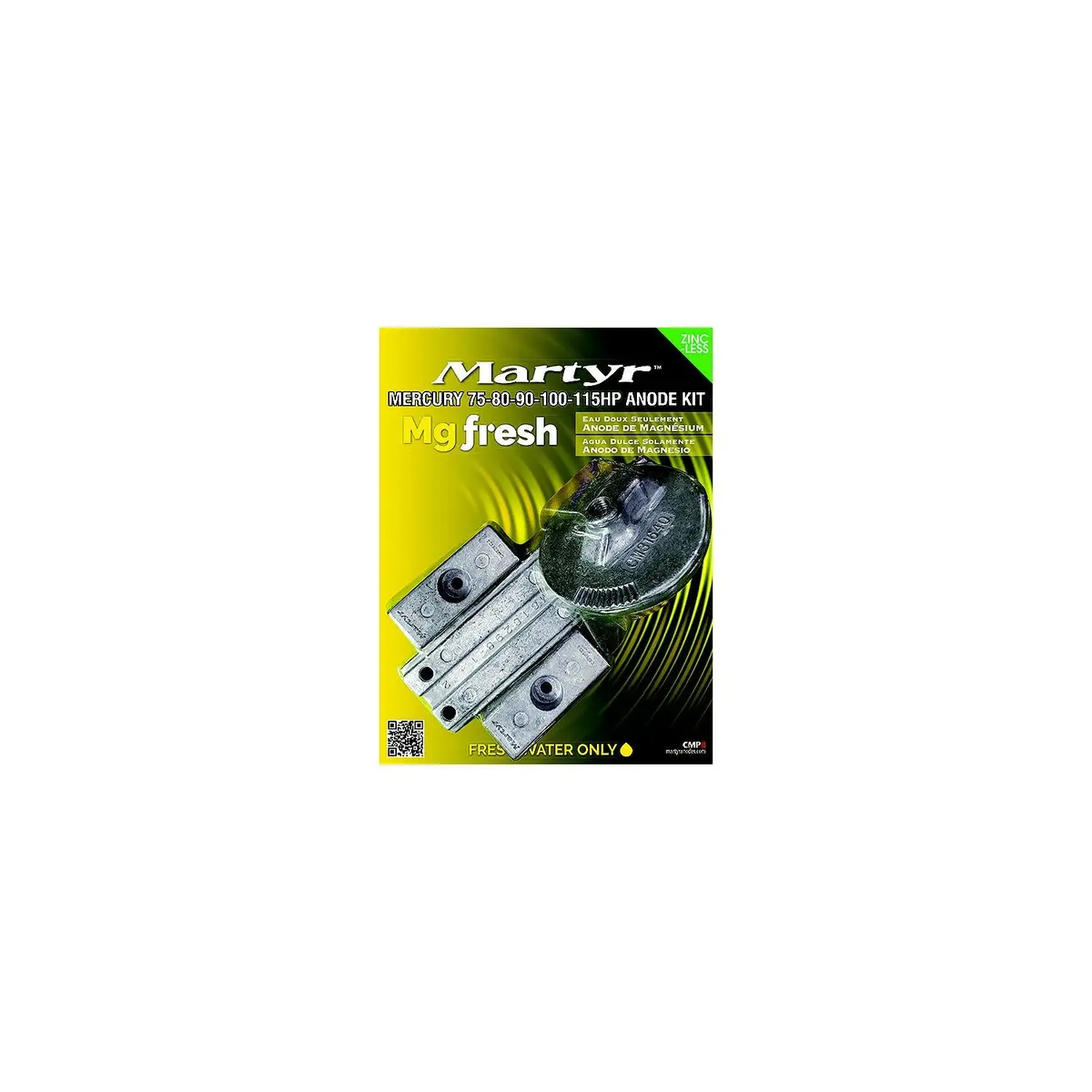 Martyr Cmm75115kitm Magnesium Anode Kit For Mercury 75-80-90-100-115Hp Engines 1