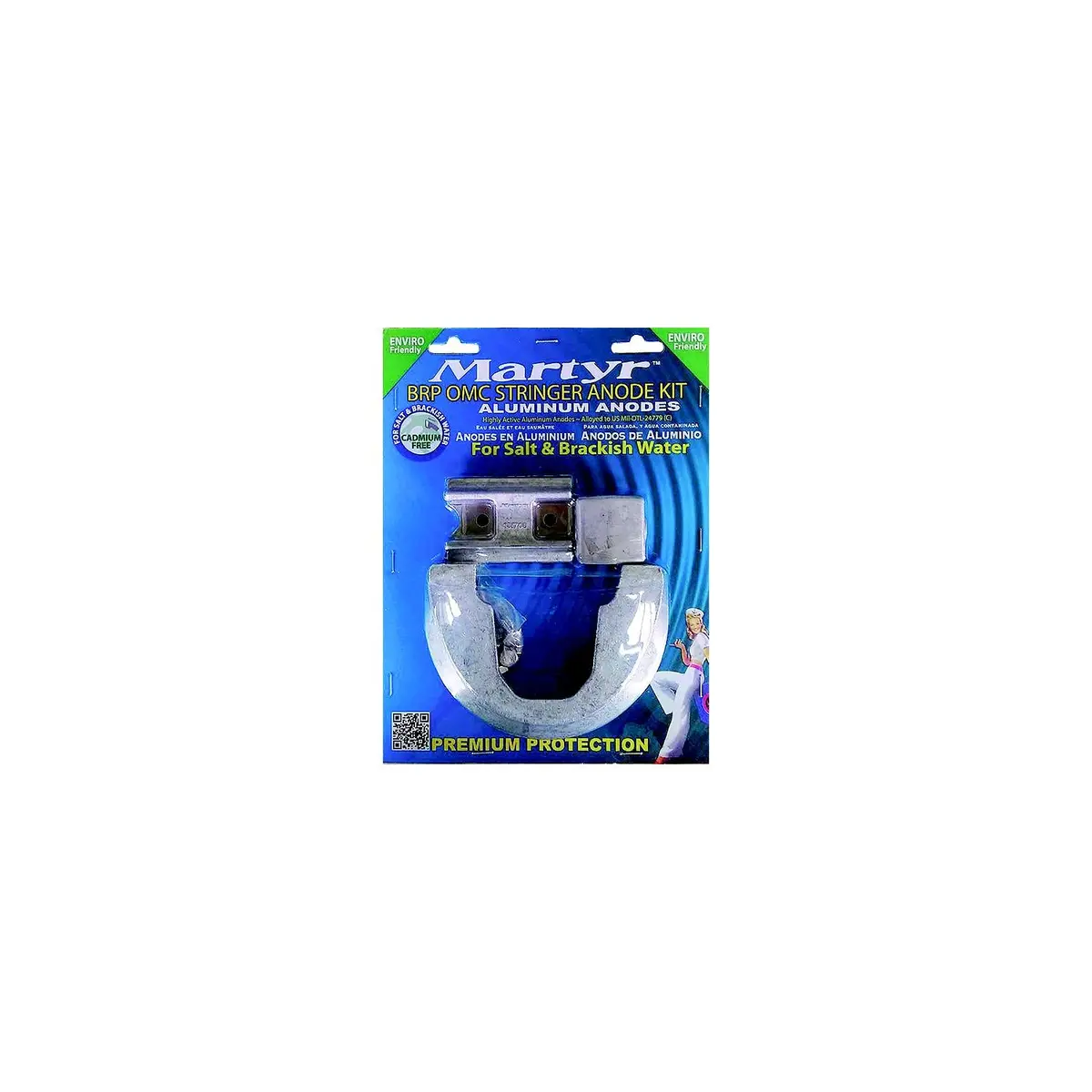 Martyr Cmstrgerkita Brp Omc Stringer Mount Anode Kit, Aluminum 1