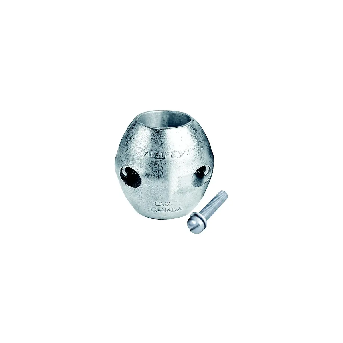 Martyr Cmx05s Streamlined Shaft Zinc Anode With Stainless Steel Slotted Head 1