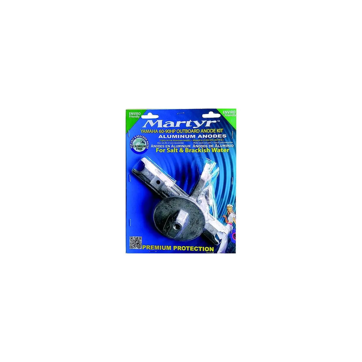 Martyr Cmy6090kitz Anode Kit For Yamaha Hp Outboards, Zinc 1